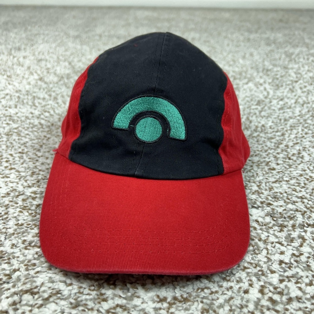 Pokemon Hat Cap Strap Back Youth‎ Adjustable Red Black Ash Ketchum Anime Boys